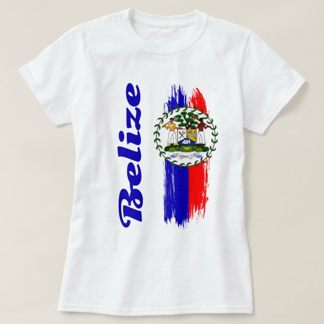 T-shirt Drapeau du Belize (Design devant)