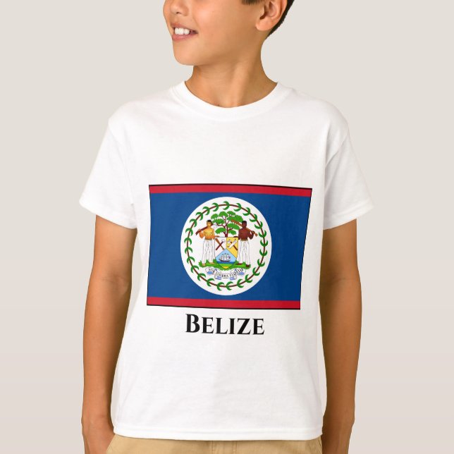 T-shirt Drapeau du Belize (Devant)