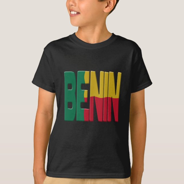 T-shirt Drapeau du Bénin (Devant)
