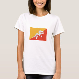 T-shirt Drapeau du Bhoutan patriotique