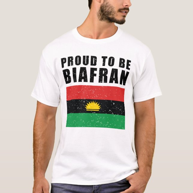 T-shirt drapeau du biafra - fier d'être le biafra - biafra (Devant)