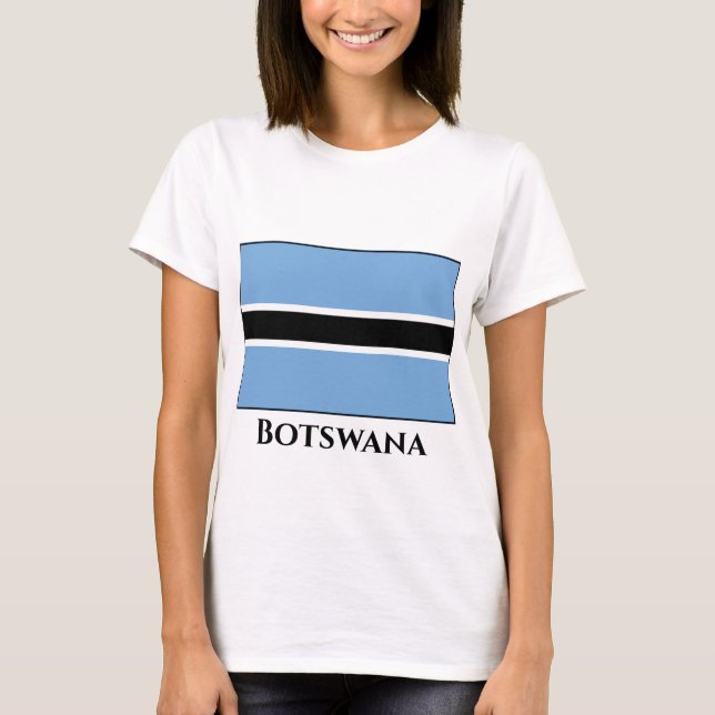 T-shirt Drapeau du Botswana (Devant)
