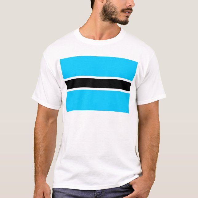 T-shirt Drapeau du Botswana (Devant)