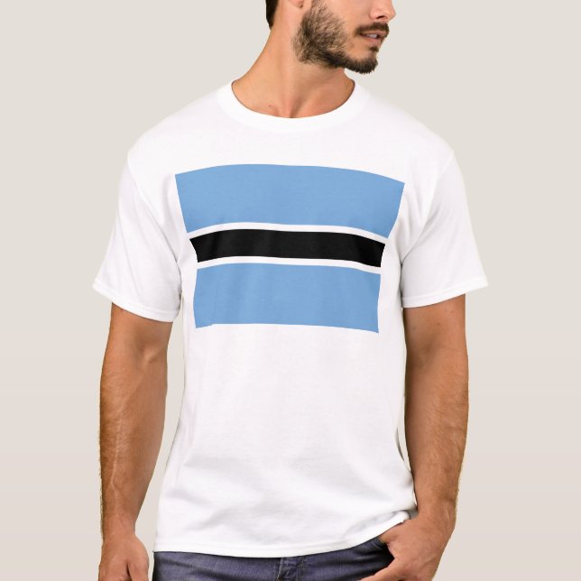 T-shirt Drapeau du Botswana (Devant)