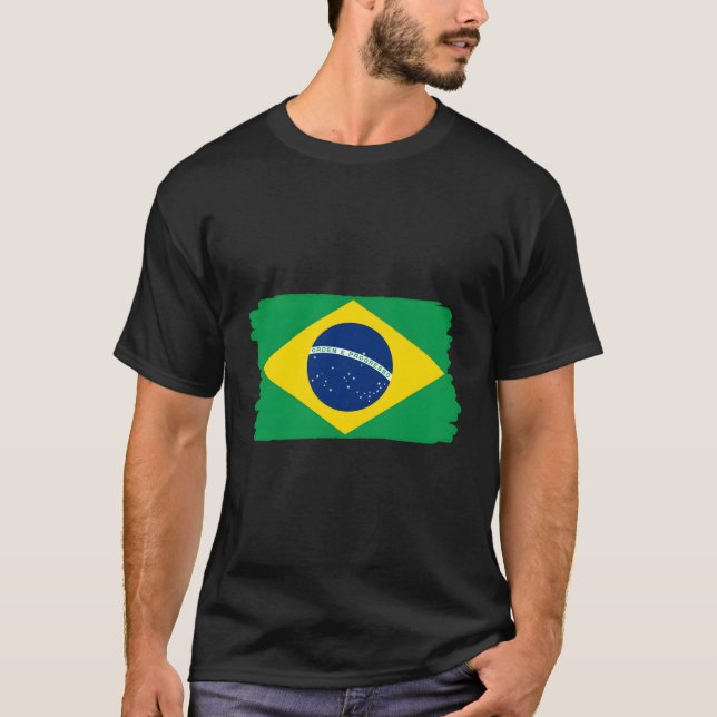 T-shirt Drapeau du Brésil (Devant)