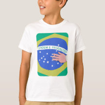 Drapeau du Brésil et Main de Lula - Brésilien Patr
