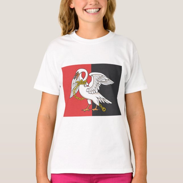 T-shirt Drapeau du Buckinghamshire (comté britannique) (Devant)