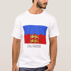 T-shirt Drapeau du Calvados avec le nom