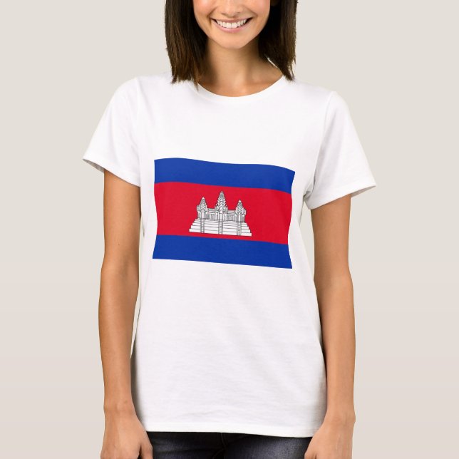 T-shirt Drapeau du Cambodge (Devant)