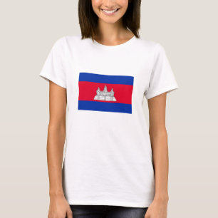 T-shirt Drapeau du Cambodge patriotique