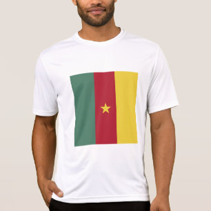 T-shirt drapeau du Cameroun