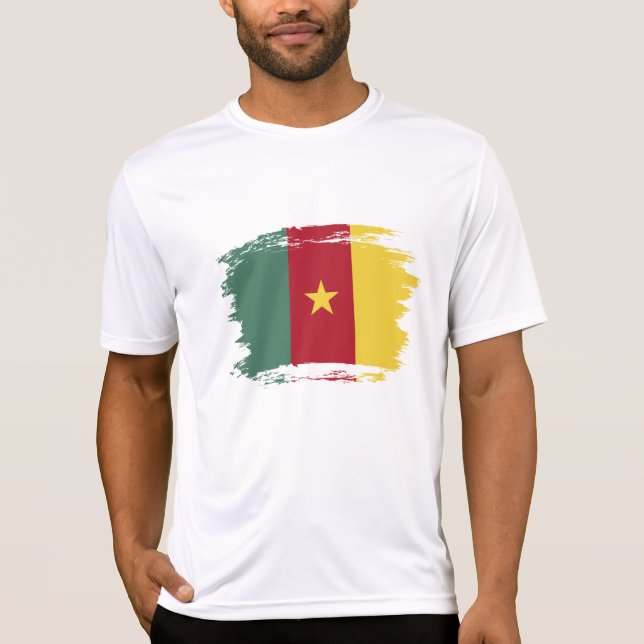 T-shirt drapeau du Cameroun (Devant)
