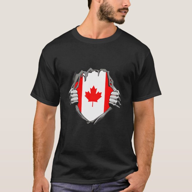 T-shirt Drapeau du Canada (Devant)