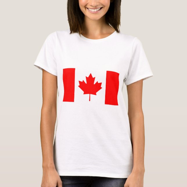 T-shirt Drapeau Du Canada (Devant)