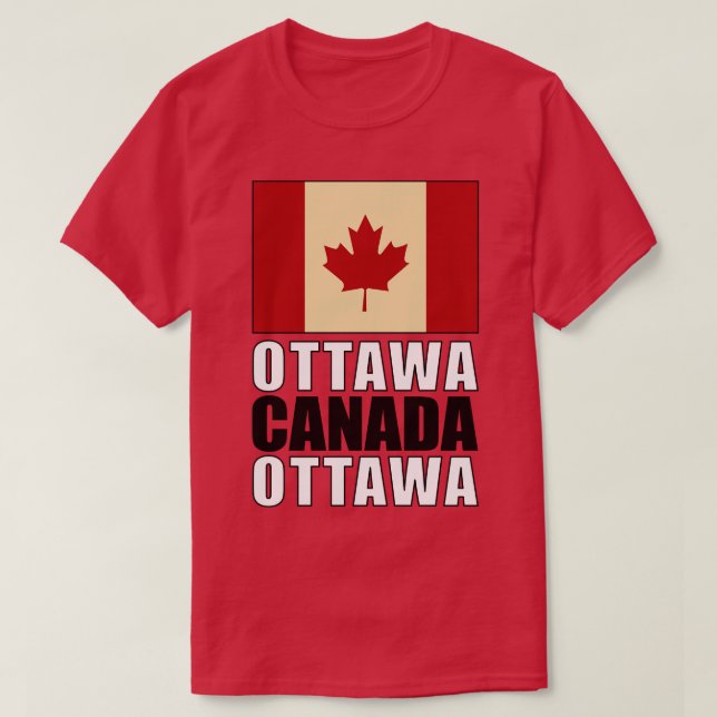 T-shirt Drapeau du Canada (Design devant)
