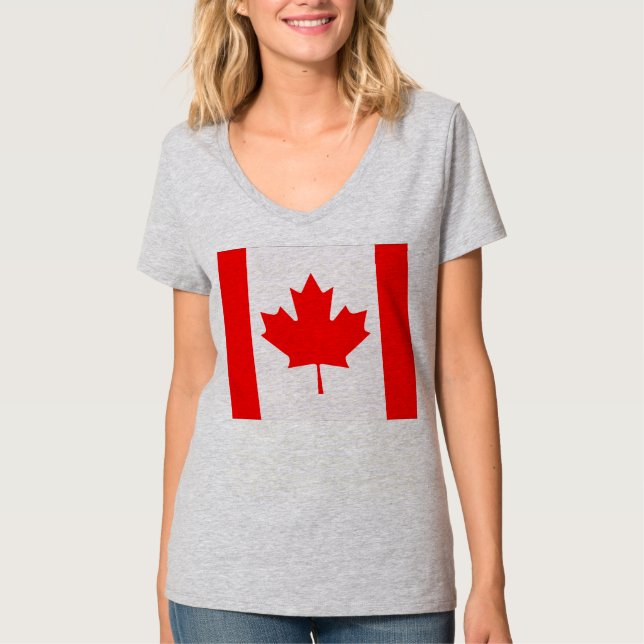 T-shirt Drapeau du Canada (Devant)