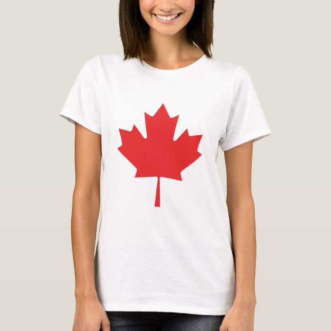T-shirt drapeau du Canada - Design d'autocollant p (Devant)