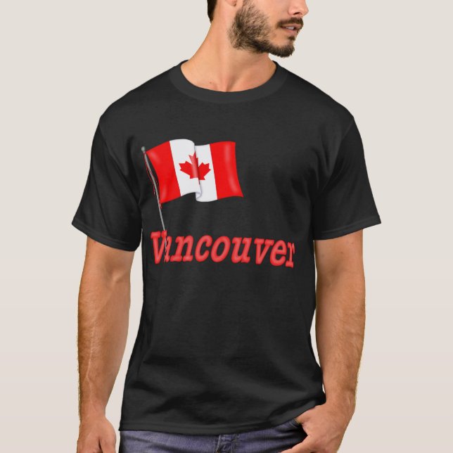 T-shirt Drapeau du Canada - Vancouver (Devant)