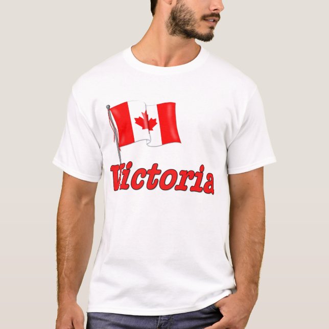 T-shirt Drapeau du Canada - Victoria (Devant)