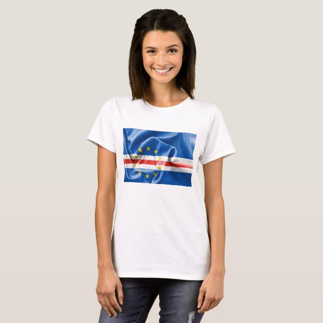 T-shirt Drapeau du Cap-Vert (Devant entier)