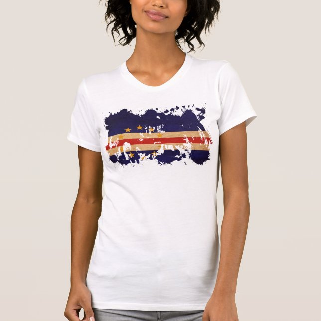 T-shirt Drapeau du Cap Vert (Devant)