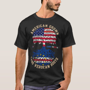 T-shirt Drapeau du Cap-Vert de Cabo à croissance américain
