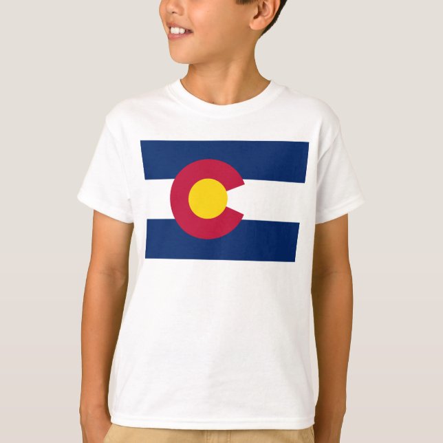 T-shirt Drapeau du Colorado (Devant)