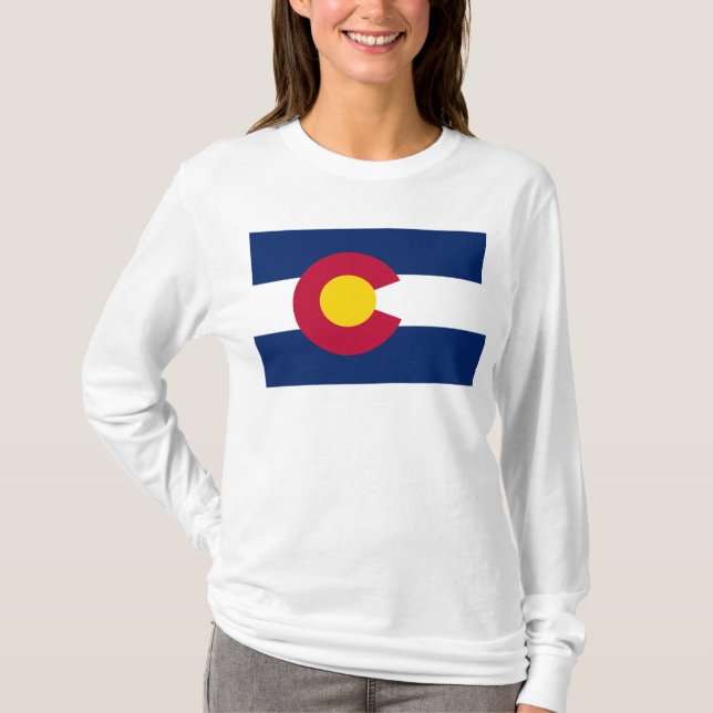 T-shirt Drapeau du Colorado (Devant)