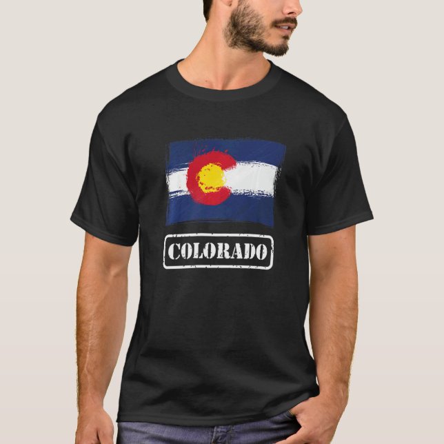 T-shirt Drapeau du Colorado (Devant)