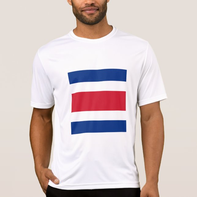 T-shirt Drapeau du Costa Rica (Devant)