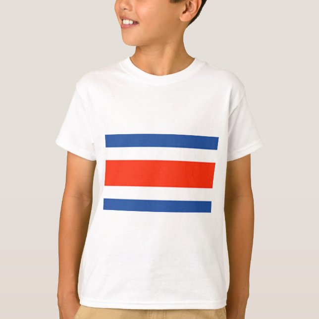 T-shirt Drapeau du Costa Rica (Devant)