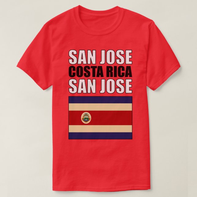 T-shirt Drapeau du Costa Rica (Design devant)
