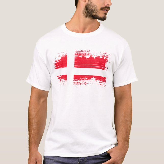 T-shirt Drapeau du Danemark (Devant)