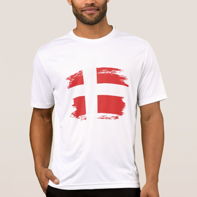 T-shirt Drapeau du Danemark (Devant)