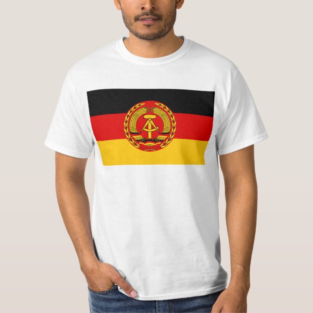 T-shirt Drapeau du der RDA (RDA) de l'Allemagne de l'Est - (Devant)