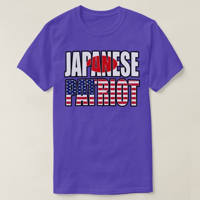 T-shirt Drapeau du drapeau japonais American Patriot Pride (Design devant)