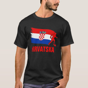 T-shirt Drapeau du football de la Croatie