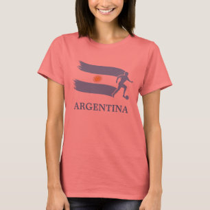 T-shirt Drapeau du football de l'Argentine