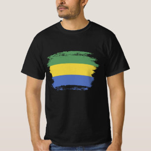 T-shirt Drapeau du Gabon