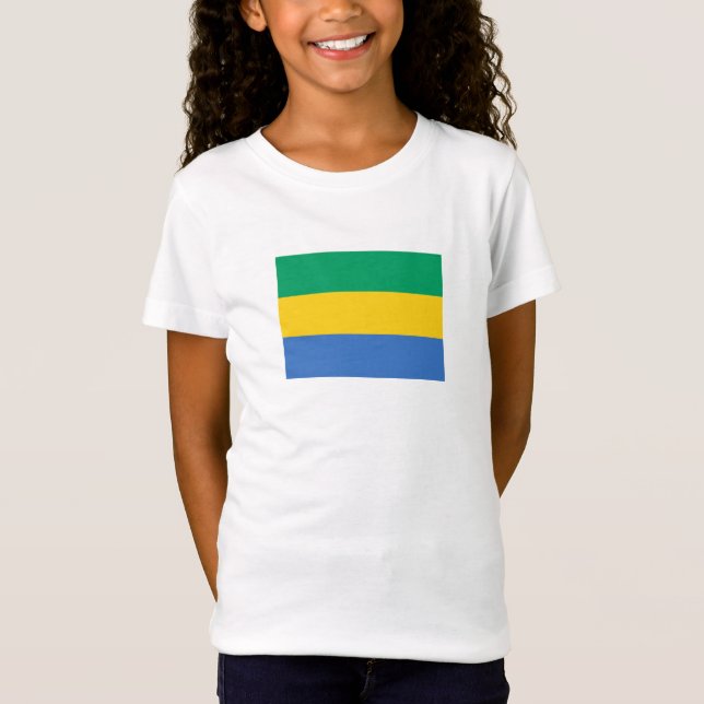 T-Shirt Drapeau du Gabon (Devant)