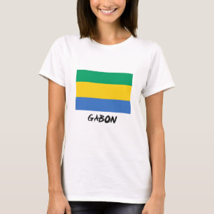 T-shirt Drapeau du Gabon