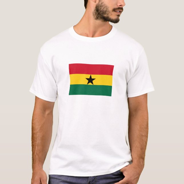T-shirt Drapeau du Ghana (Devant)
