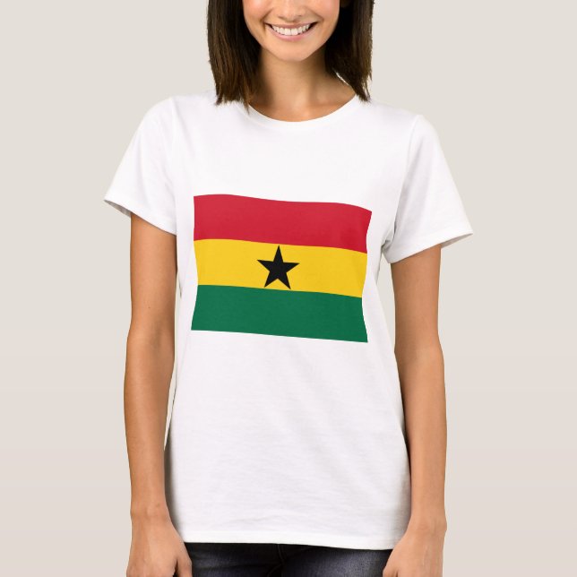 T-shirt Drapeau du Ghana (Devant)
