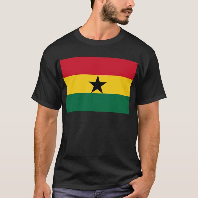 T-shirt Drapeau du Ghana (Devant)