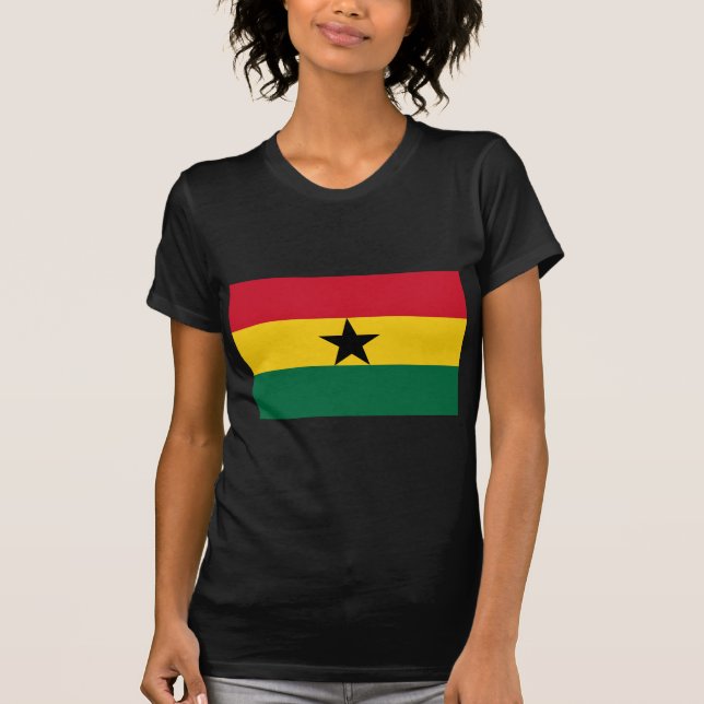 T-shirt Drapeau du Ghana (Devant)