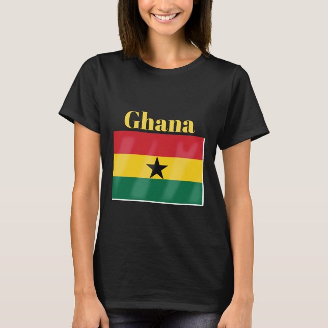 T-shirt Drapeau du Ghana (Devant)