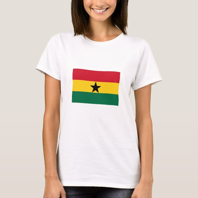 T-shirt Drapeau du Ghana (Devant)