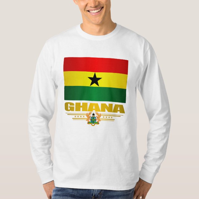 T-shirt Drapeau du Ghana (Devant)