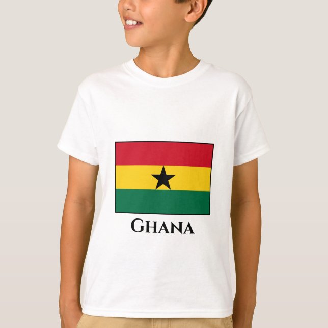T-shirt Drapeau du Ghana (Devant)