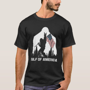 T-shirt Drapeau du Golfe des USA Amérique 2025 Funny Vinta